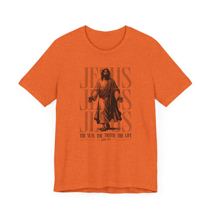 Christian T-Shirt Jesus The Way The Truth The Life