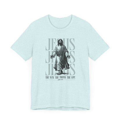 Christian T-Shirt Jesus The Way The Truth The Life