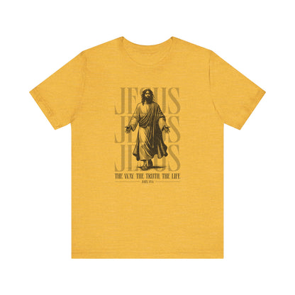 Christian T-Shirt Jesus The Way The Truth The Life