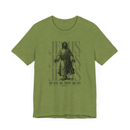 Christian T-Shirt Jesus The Way The Truth The Life