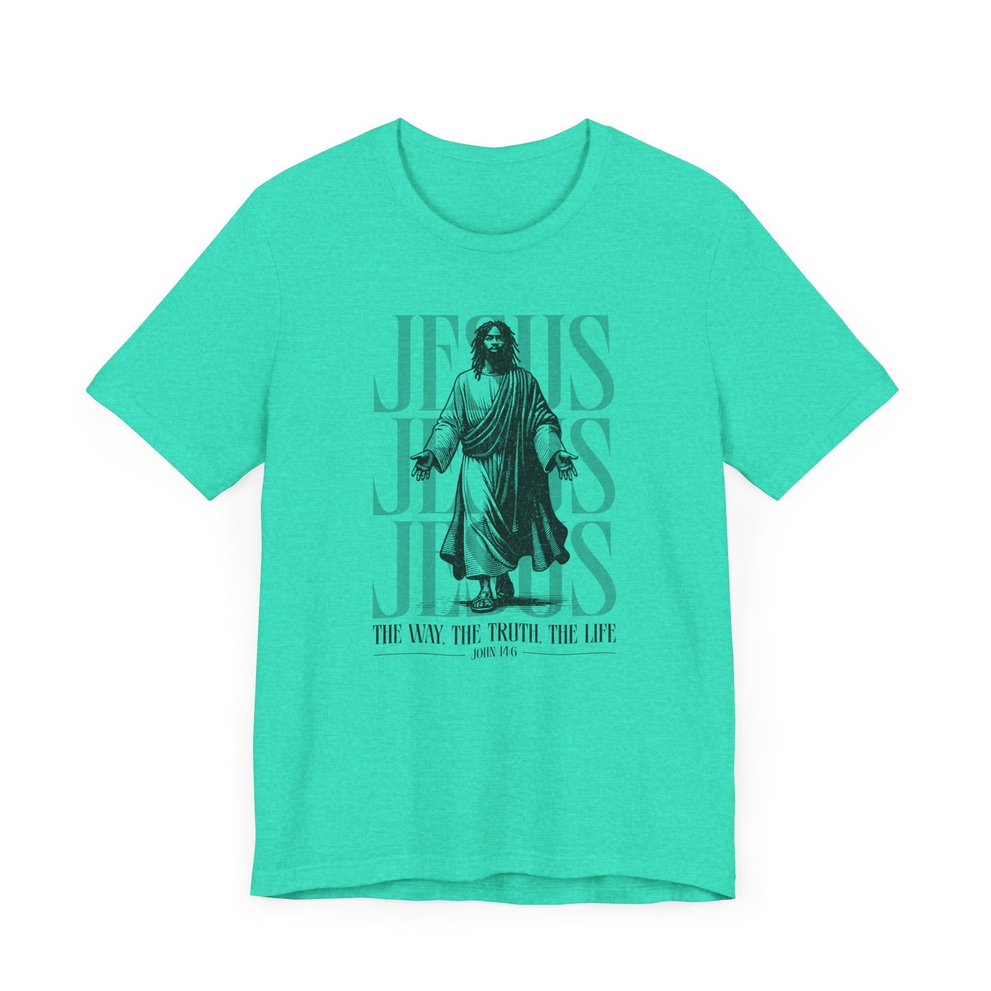 Christian T-Shirt Jesus The Way The Truth The Life