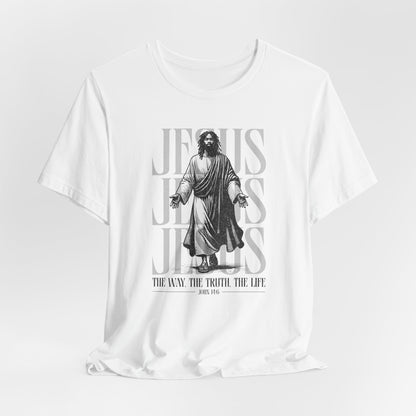 Christian T-Shirt Jesus The Way The Truth The Life