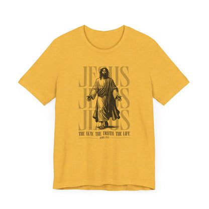 Christian T-Shirt Jesus The Way The Truth The Life