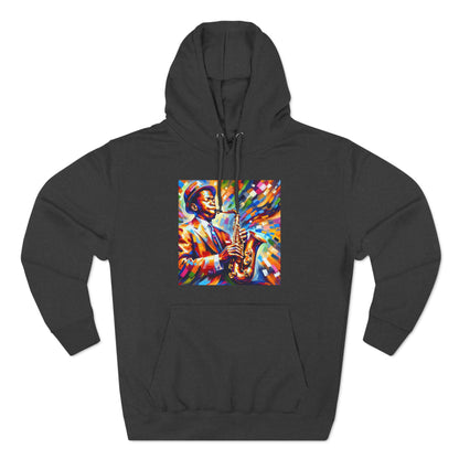 Three-Panel Fleece Hoodie- Sparrow