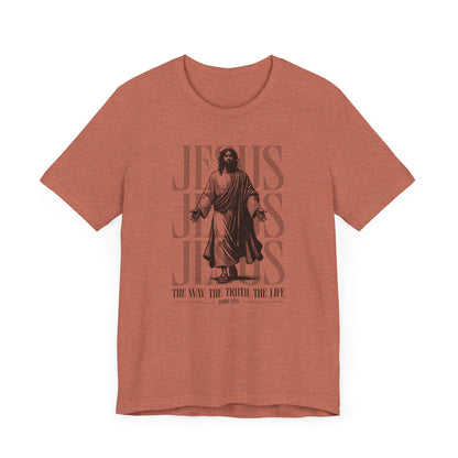 Christian T-Shirt Jesus The Way The Truth The Life