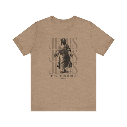 Christian T-Shirt Jesus The Way The Truth The Life